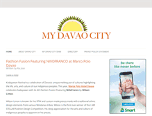 Tablet Screenshot of mydavaocity.com